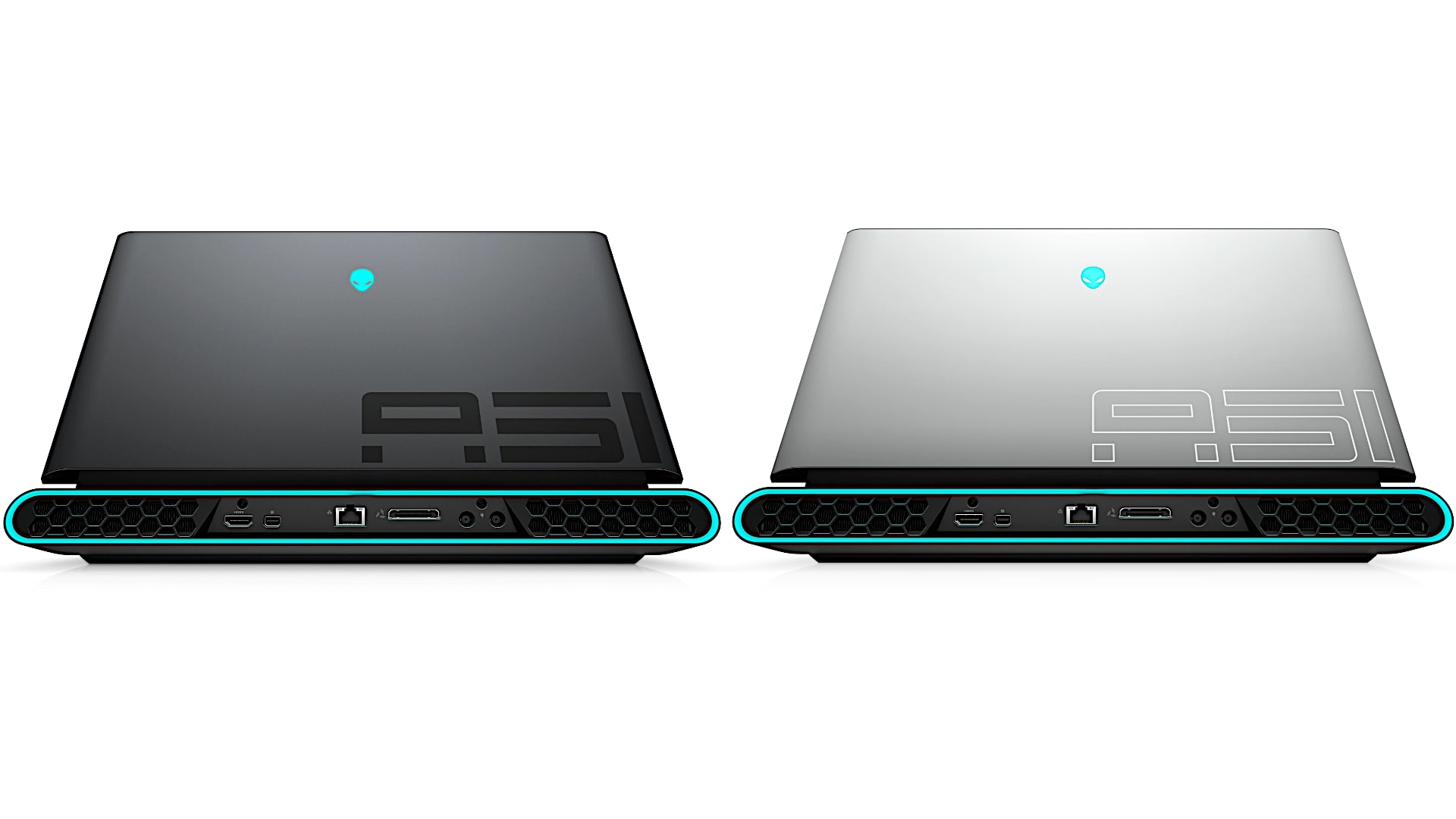 Alienware Area 51m R2 Back Black and White