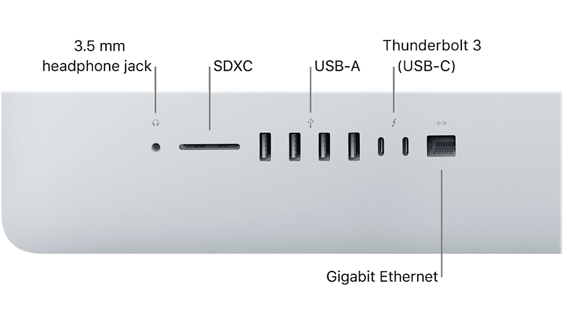 Apple iMac 27 Inch 2017 Ports