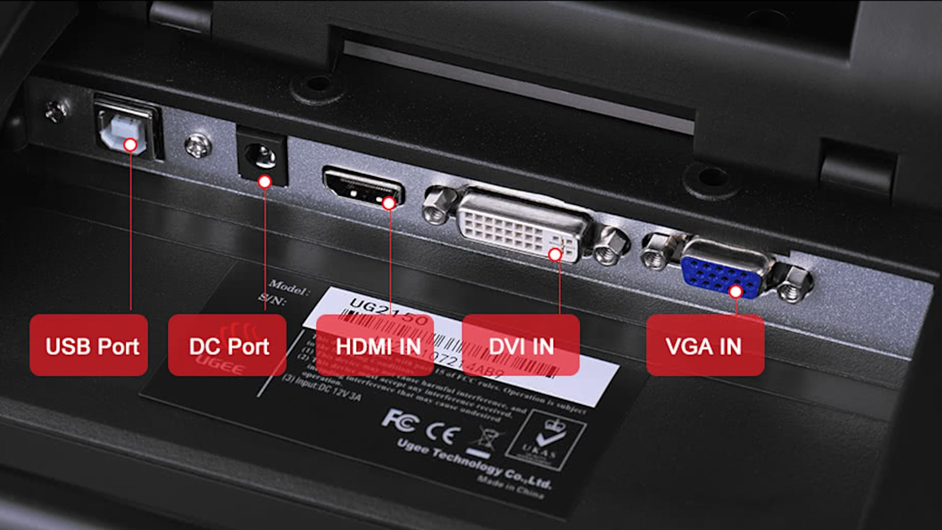 Ugee UG 2150 22 Inch Pen Display Ports