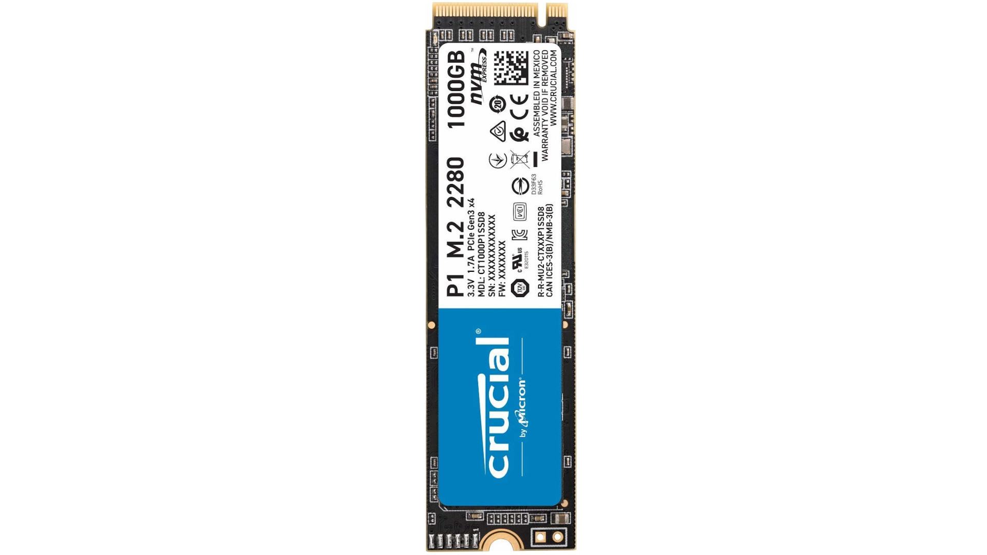 Crucial P1 3D NVMe PCIe M.2 1TB 4