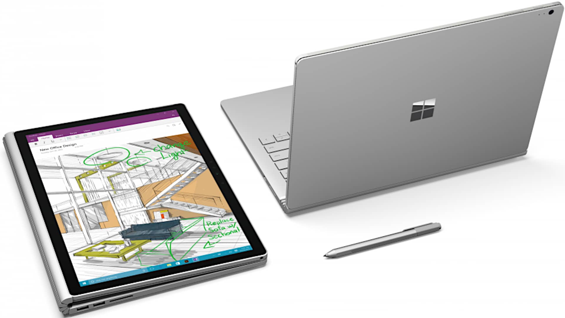 Microsoft Surface Book 2015 Form Factors