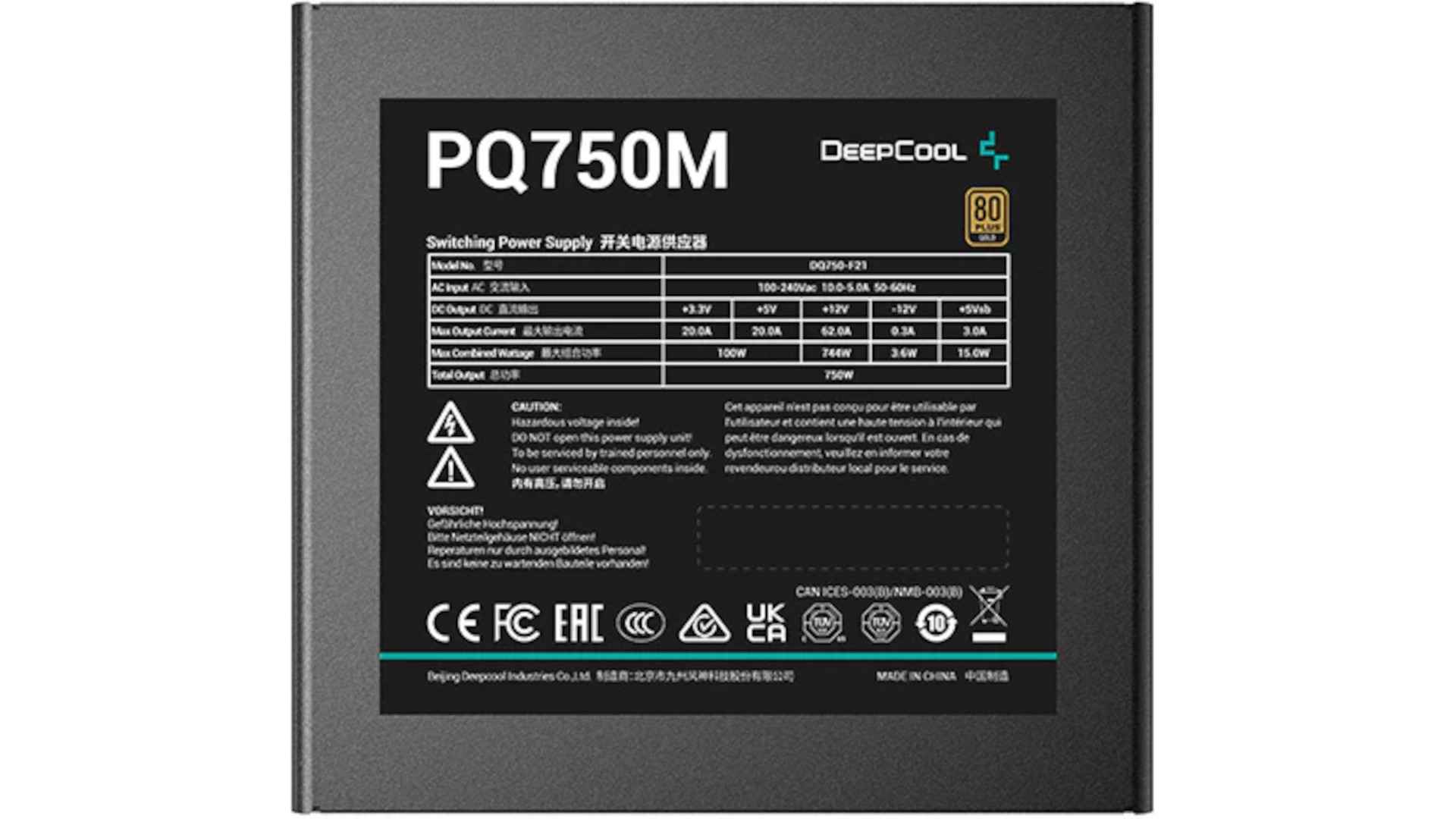 DeepCool PQ750M Power Supply 2